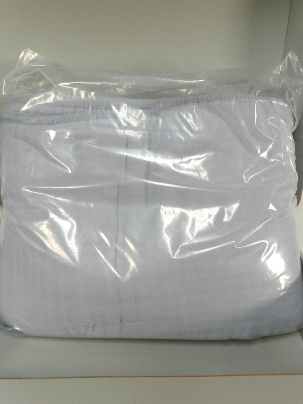 Nueuap Cotton Viscose Bamboo Muslin Blanket Queen Throw Size 90" X 90" Blue NEW